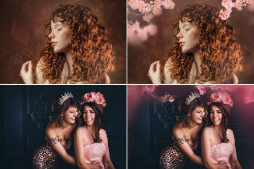 25 Painted blossom branches photo overlays 25 Painted blossom branches photo overlays