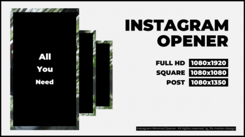 Insta Minimal Opener | FCPX - 49913285