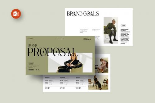 Luna Brand Proposal PowerPoint Template