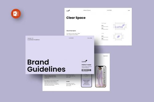 Luna Brand Guidelines PowerPoint Template