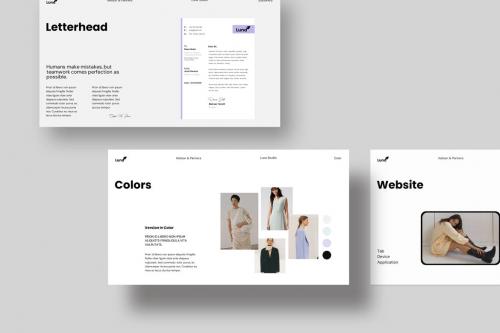 Luna Brand Guidelines PowerPoint Template