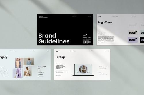 Luna Brand Guidelines PowerPoint Template