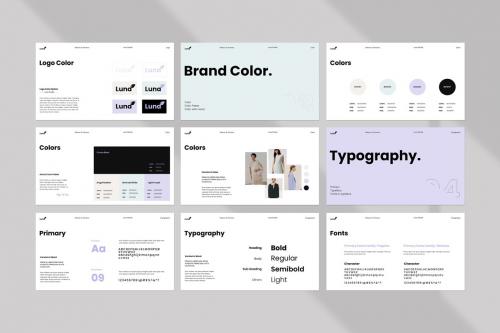 Luna Brand Guidelines PowerPoint Template