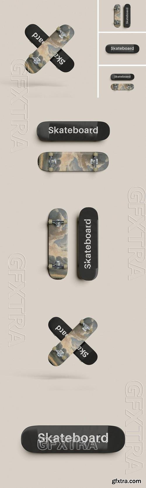 Skateboard Mockup 9VWLMFD Skateboard Mockup 9VWLMFD