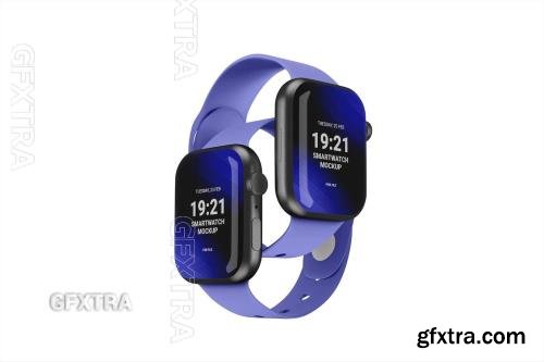 Double of Smartwatch Mockup 8VCMA9A