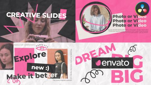 Paper Creative Slideshow for DaVinci Resolve - 49908001