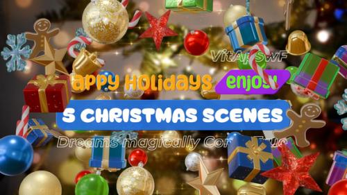 5 Christmas Scenes - 49914433