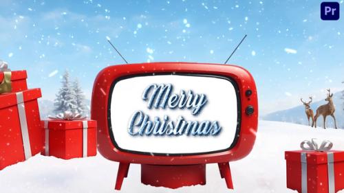 Beautiful Snowy Themed Christmas Wishes 3D Design Video Display - 49920876
