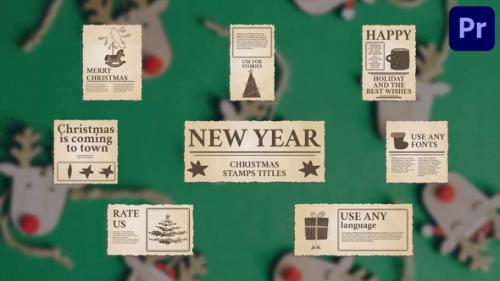 Christmas Stamps Titles for Premiere Pro - 49922893