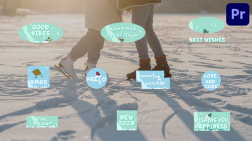 Snowman Lower Thirds | Premiere Pro MOGRT - 49923352