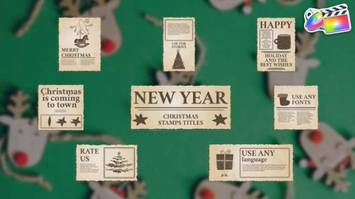 Christmas Stamps Titles for FCPX - 49940724