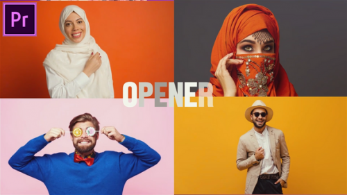 Smooth Dynamic Slideshow Opener MOGRT for Premier Pro - 49930270