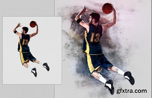 Splatter Watercolor Photo Effect VUX2HE3 Splatter Watercolor Photo Effect VUX2HE3