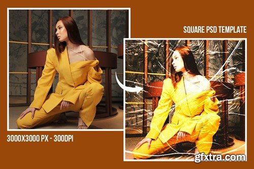 Square & Poster - Plastic Wrap Effects J2M6X7B Square & Poster - Plastic Wrap Effects J2M6X7B