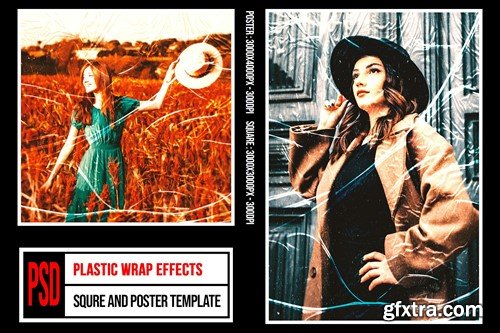 Square & Poster - Plastic Wrap Effects J2M6X7B Square & Poster - Plastic Wrap Effects J2M6X7B