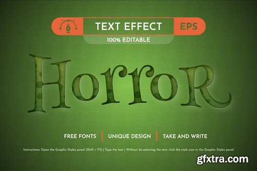Zombie Embossed - Editable Text Effect, Font Style 2M5X2Y7
