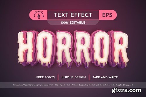 Rotting Horror - Editable Text Effect, Font Style 9AB7755 Rotting Horror - Editable Text Effect, Font Style 9AB7755