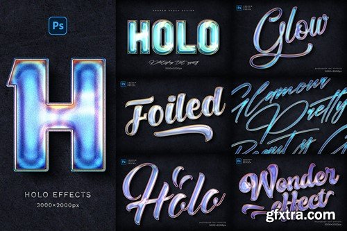 Holographic Text Effects X37NZPQ Holographic Text Effects X37NZPQ