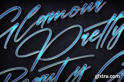 Holographic Text Effects X37NZPQ Holographic Text Effects X37NZPQ