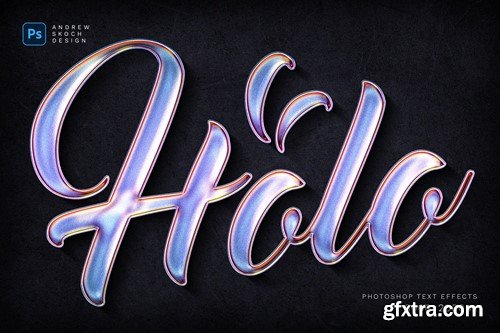Holographic Text Effects X37NZPQ Holographic Text Effects X37NZPQ