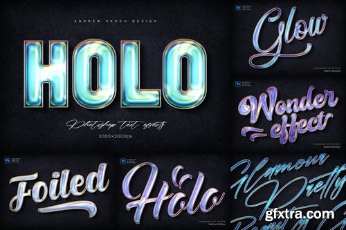 Holographic Text Effects X37NZPQ
