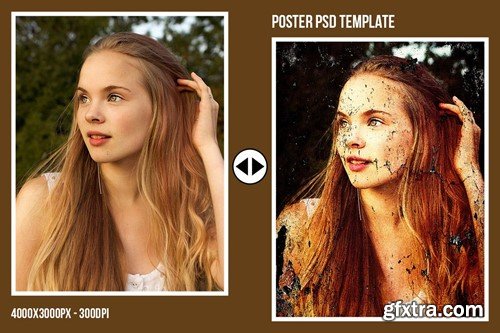 Square & Poster - Old Wall Peeling Effects 4FRVSPL Square & Poster - Old Wall Peeling Effects 4FRVSPL