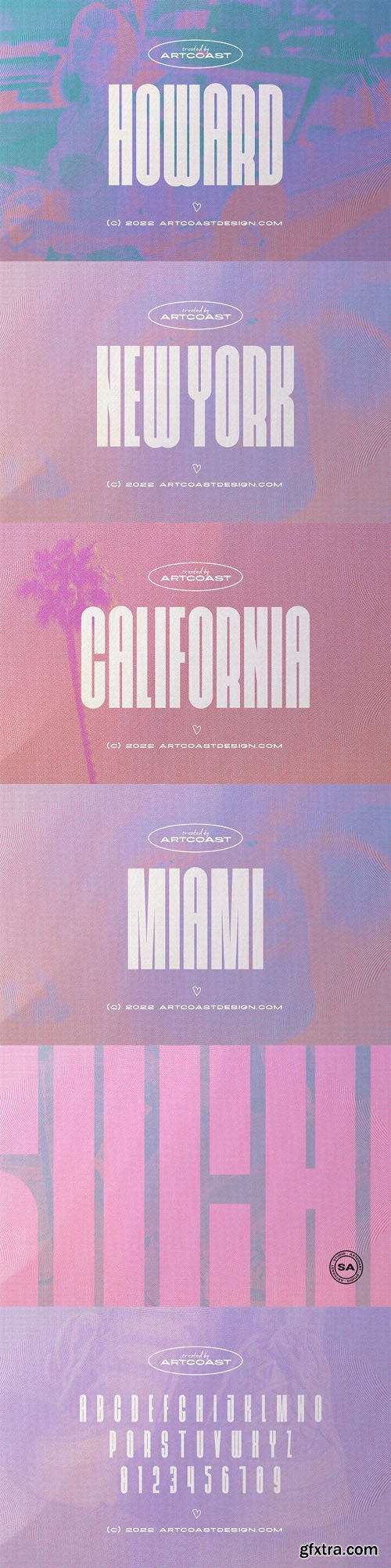 Howard - Ultra Condensed Sans Serif Font