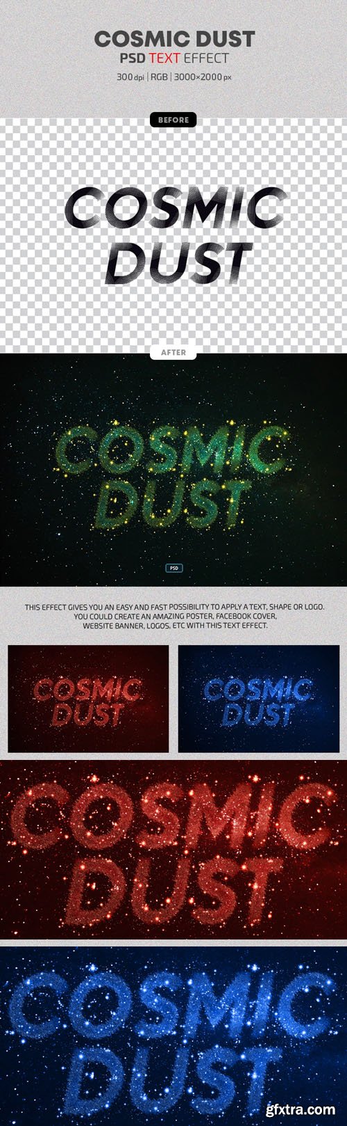 Cosmic Dust - Photoshop Text Effects