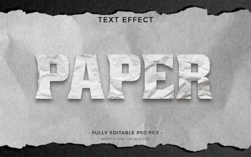 Paper Text Effect