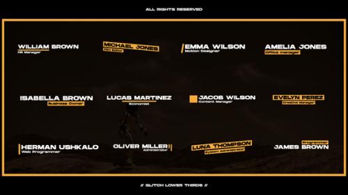 Glitch Lower Thirds | Premiere Pro (MOGRT) - 49951350