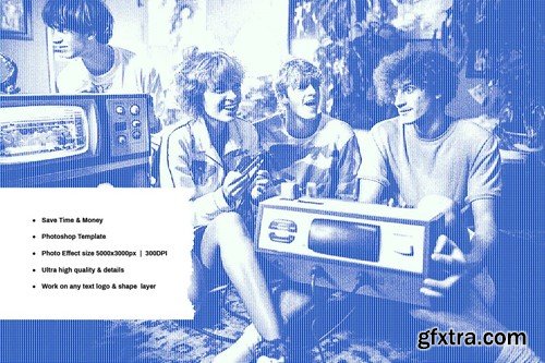 CRT Monitor Photo Effect YJ4MJQ4