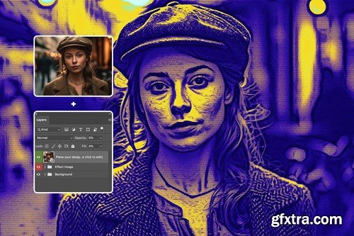 Cyberpunk Mixed Photo Effect URHPP6L Cyberpunk Mixed Photo Effect URHPP6L