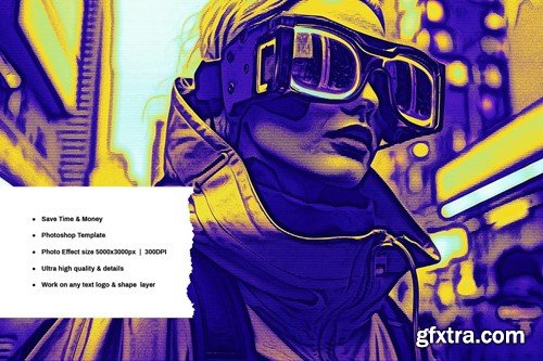 Cyberpunk Mixed Photo Effect URHPP6L Cyberpunk Mixed Photo Effect URHPP6L