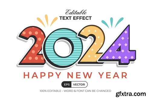2024 New Year Text Effect Fun Style WVZZQUN 2024 New Year Text Effect Fun Style WVZZQUN
