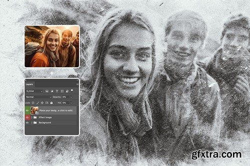 Pencil Sketch Photo Effect 7T85VVA Pencil Sketch Photo Effect 7T85VVA