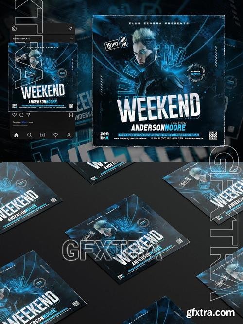 Night Club Party Flyer Template 5NU3LSH