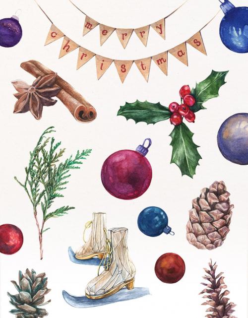 Licorice Christmas Watercolor Kit