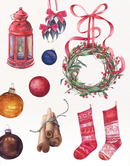 Licorice Christmas Watercolor Kit