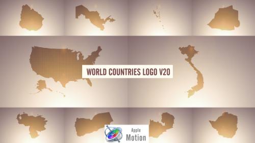 World Countries Logo & Titles V20 - Apple Motion - 43860124