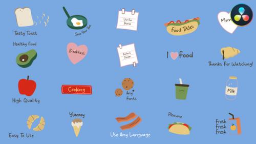 Food Titles | DaVinci Resolve - 49940744
