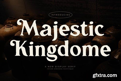 Majestic Kingdome A New Display Serif Font WKAC97G Majestic Kingdome A New Display Serif Font WKAC97G