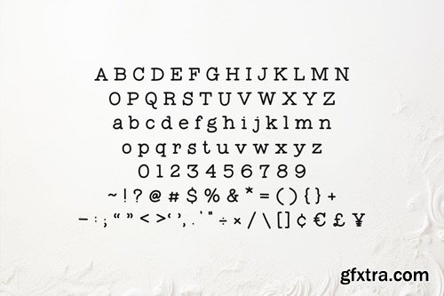 Manly Beard - Handmade Typewriter Font PKYMVJG