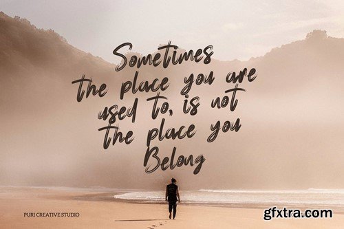 Broosh - Display Brush Font 4QB9BLN Broosh - Display Brush Font 4QB9BLN