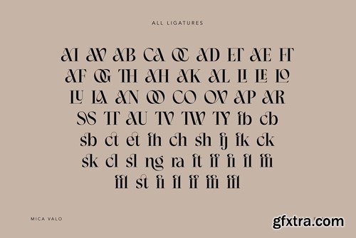 Mica Valo | Elegant Serif Font XG6XA3U
