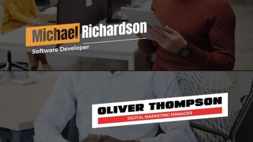 Clean Lower Thirds | Premiere Pro - 49982633