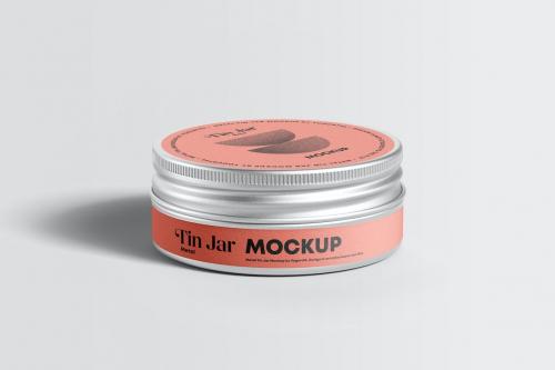 Metal Tin Jar Mock-up
