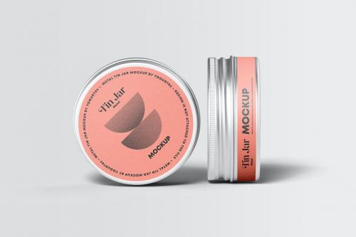 Metal Tin Jar Mock-up