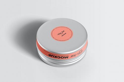 Metal Tin Jar Mock-up