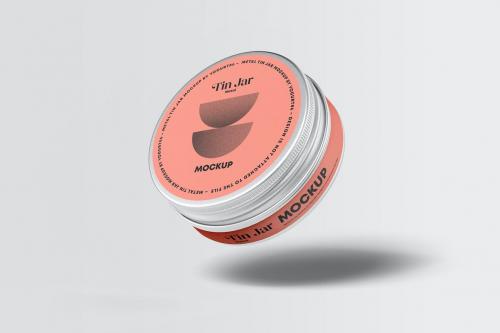 Metal Tin Jar Mock-up