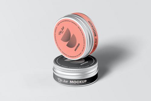 Metal Tin Jar Mock-up